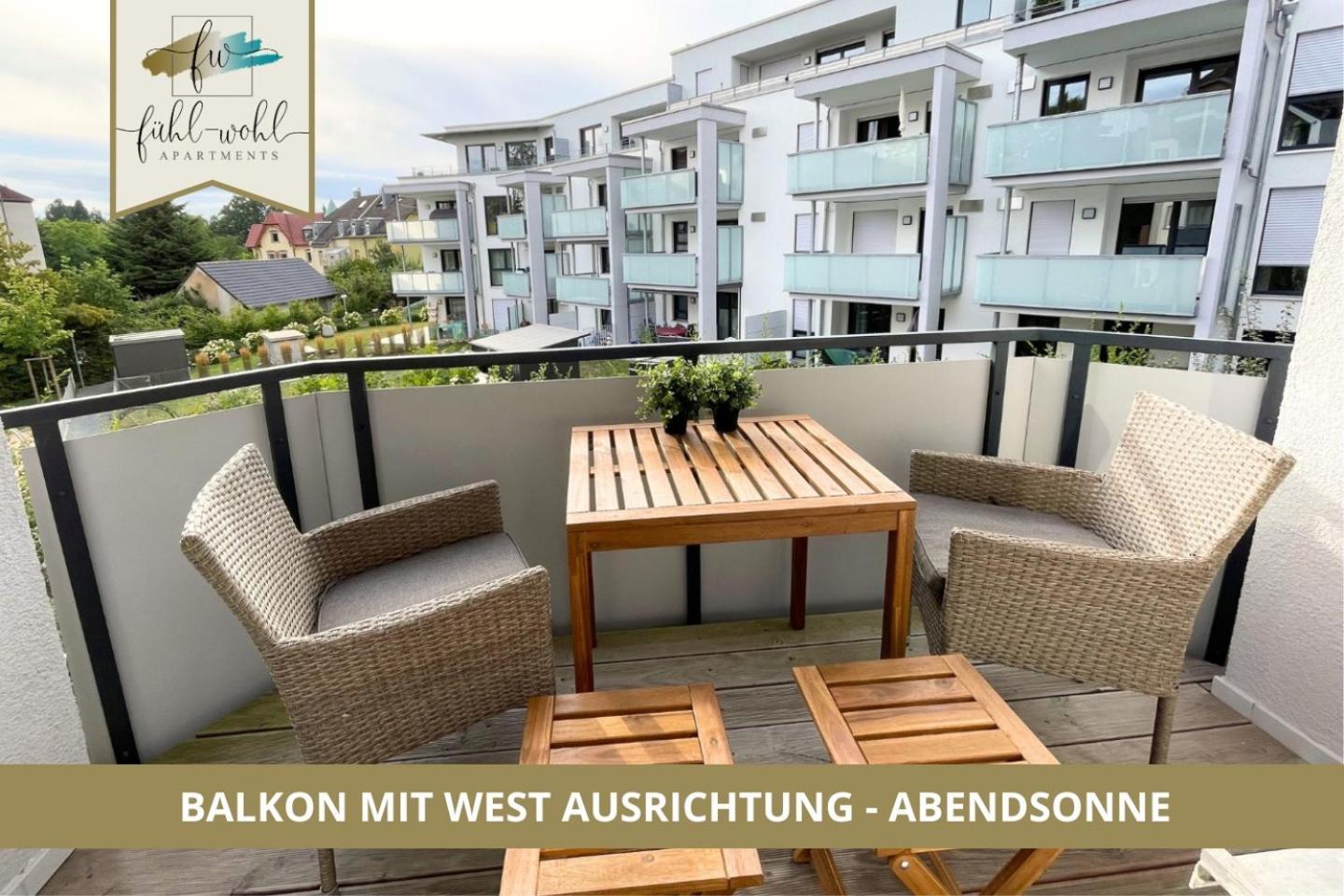 Semper Suite No1 - 2Zi Fewo 1-4 Pers, Balkon, Parkplatz, Hofgartennaehe 拜罗伊特 外观 照片